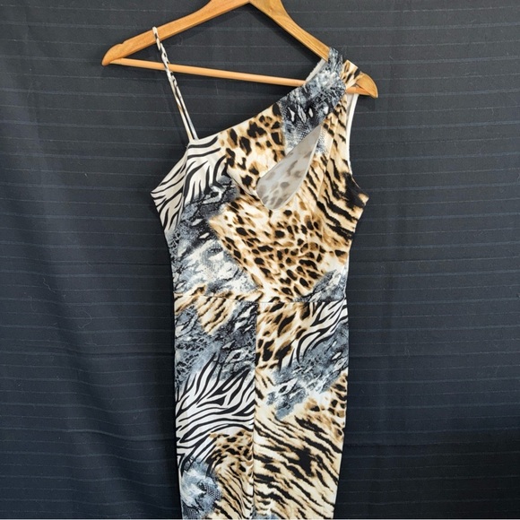 Fashion Nova Pants - Fashion Nova Med Animal Print One Piece Body Jump Suit Clubwear Bodycon Sexy